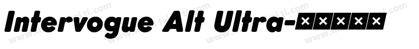 Intervogue Alt Ultra字体转换